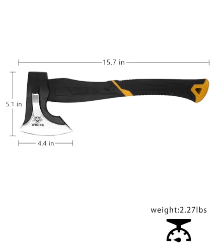  15-inch Camping Hatchet, Chopping Axe, High Manganese Steel, Ergonomic Fiberglass Handle
| 15-inch Camping Hatchet, Cho