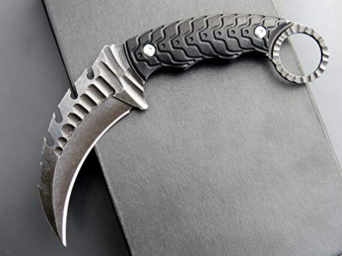 Ccanku C1110 D2 Steel Blade G10 Handle Outdoor Camping Knives for Men and Women Kydex Sheaths (Black)