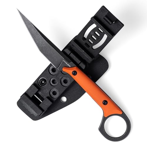 KS527 Fixed Blade Knife for Men and Women (Orange)