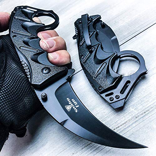 Black Snake Eye Tactical Everyday Carry Assist Style Folding Pocket Knife EDC
| Snake Eye Tactical Black Assist Style F
